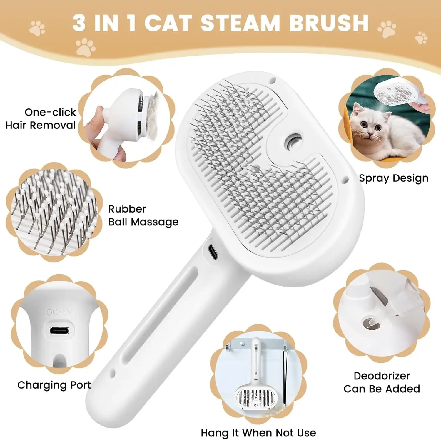 Pet Spray Comb™ — Grooming Made Easy, Fast & Stress-Free